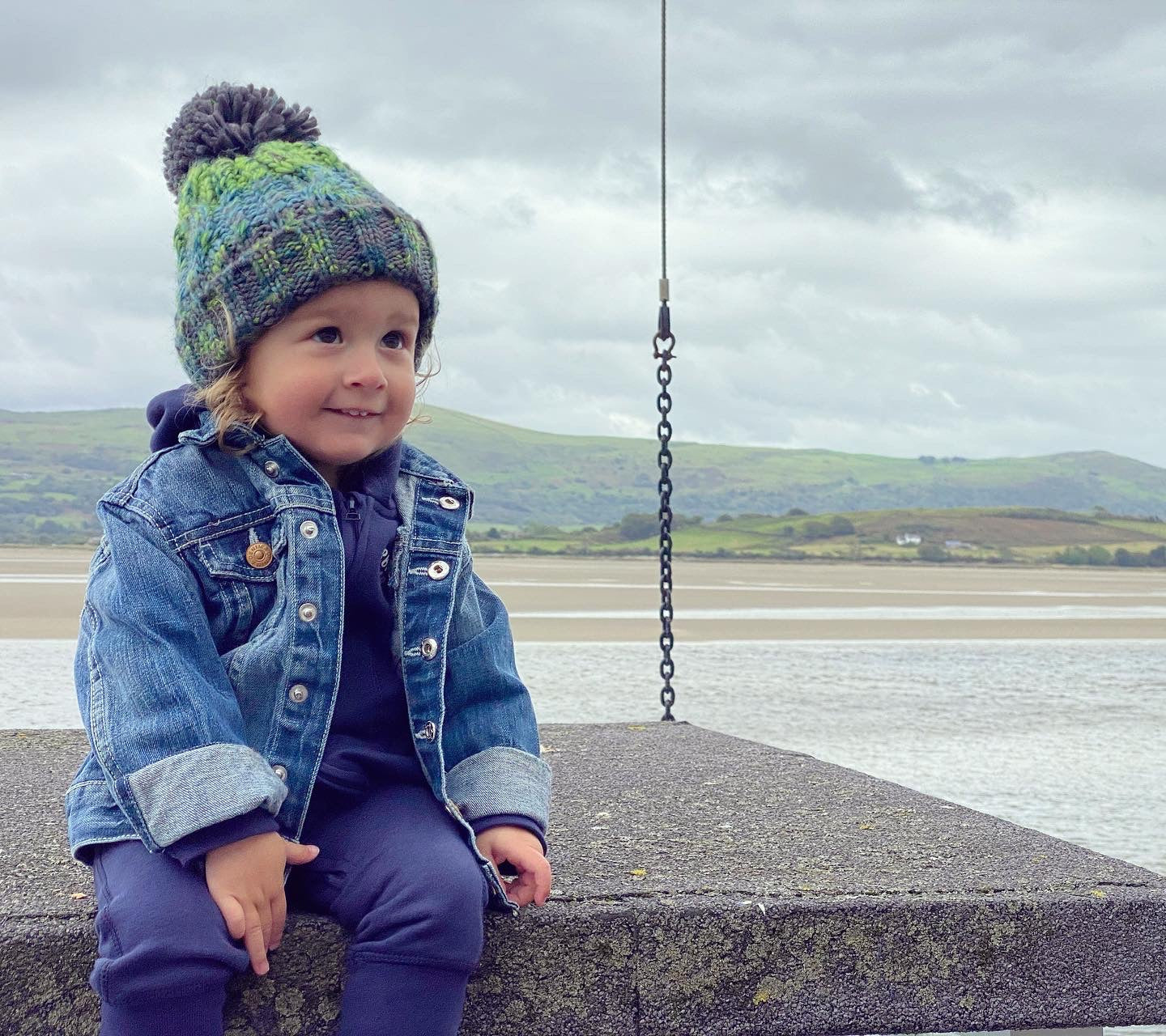 Matching Adult & Child Bobble Hat Set