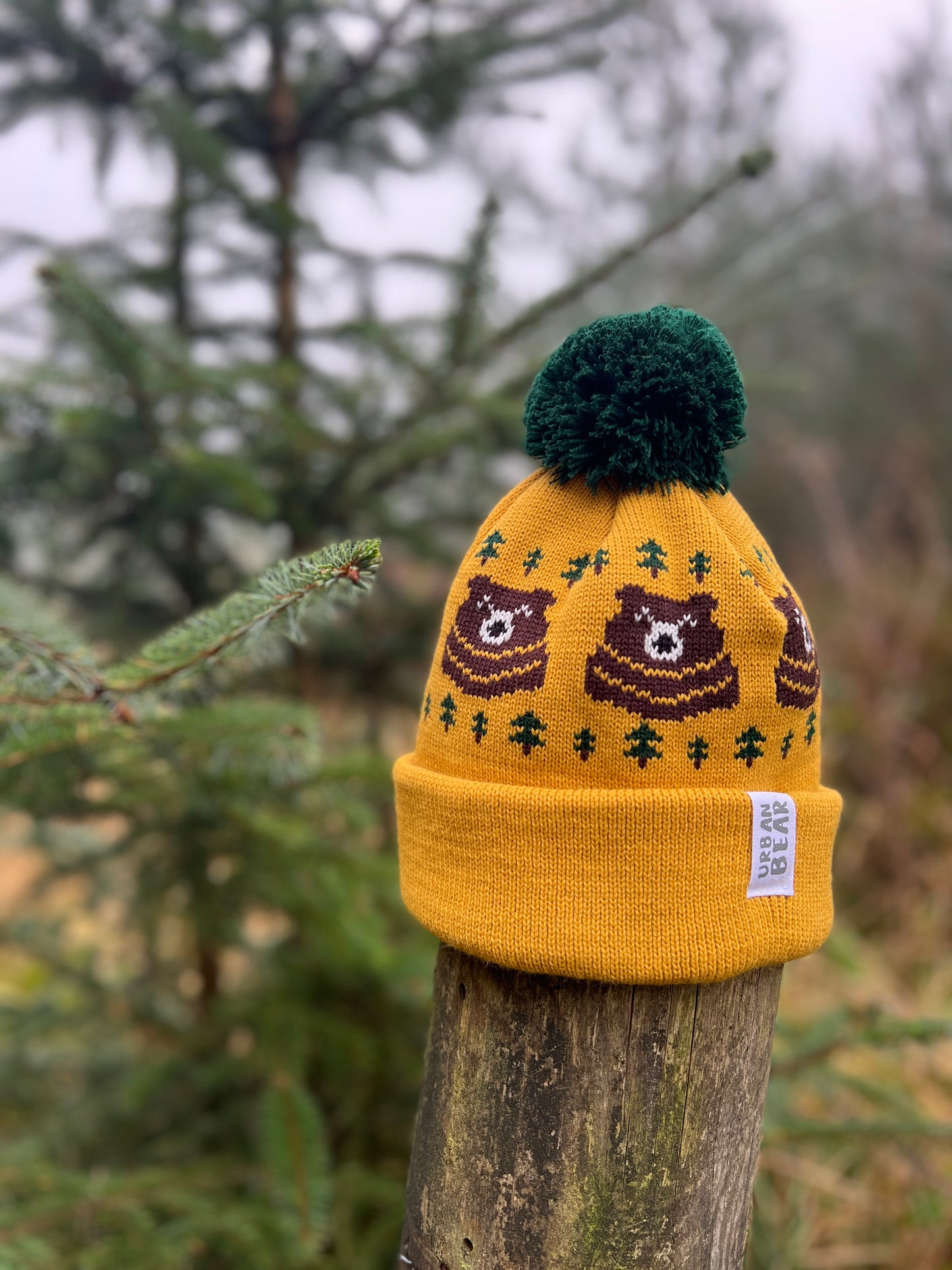 Chunky Bear Bobble Hat