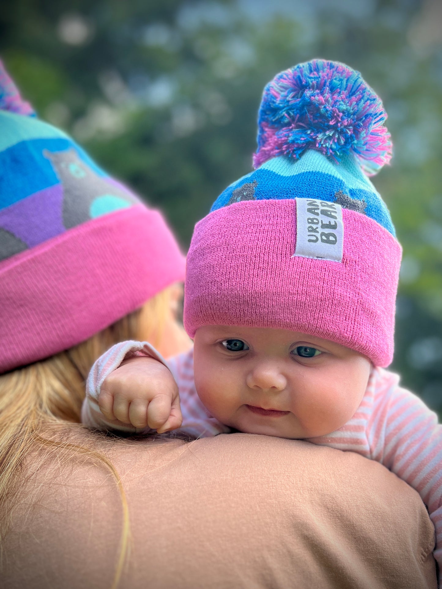 Matching Adult & Child Bear Hat Set