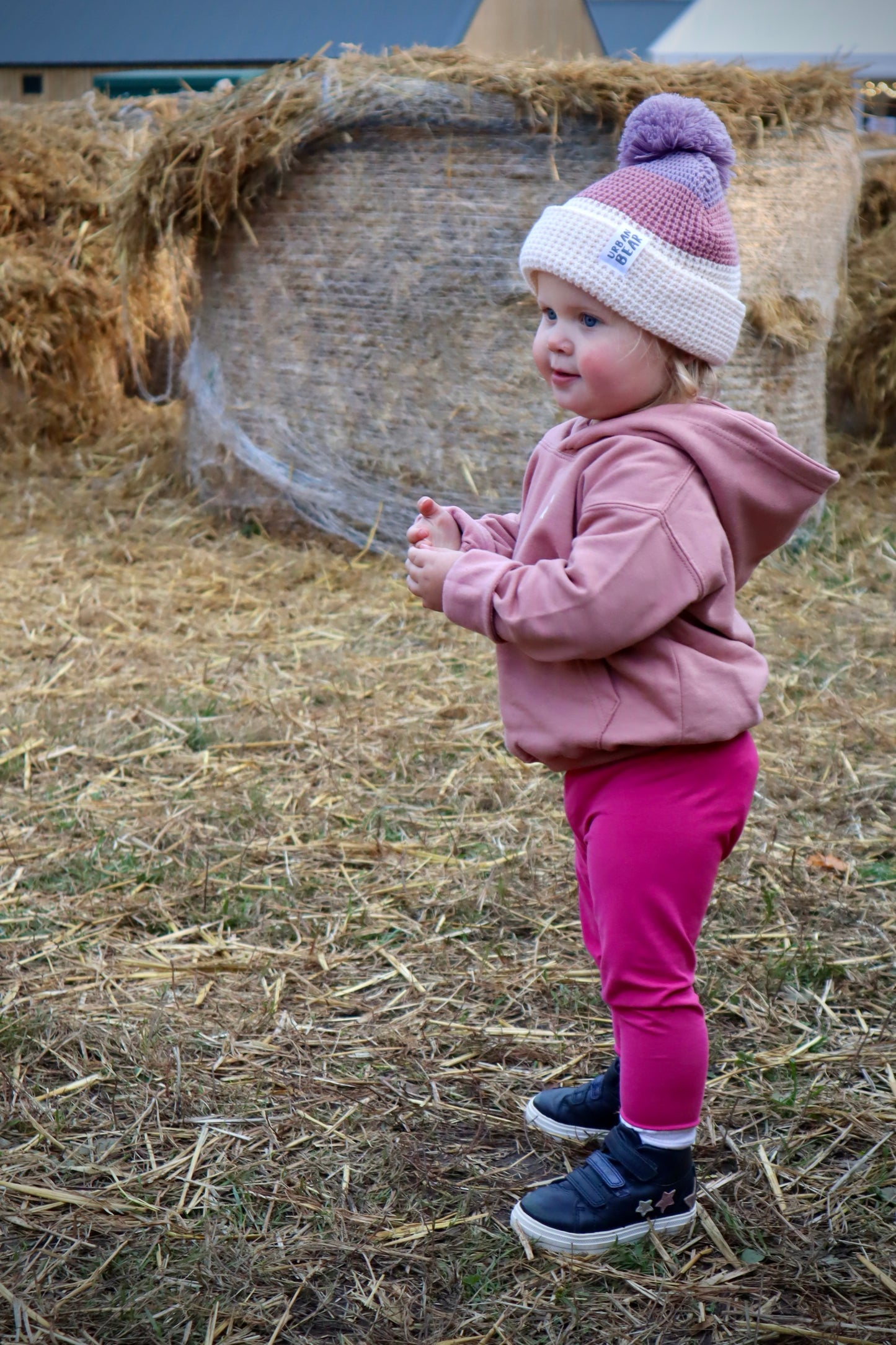 Children’s Waffle Bobble Hat