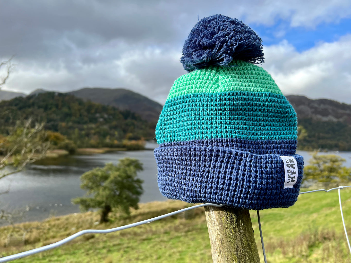 Matching Adult & Child Waffle Hat Set