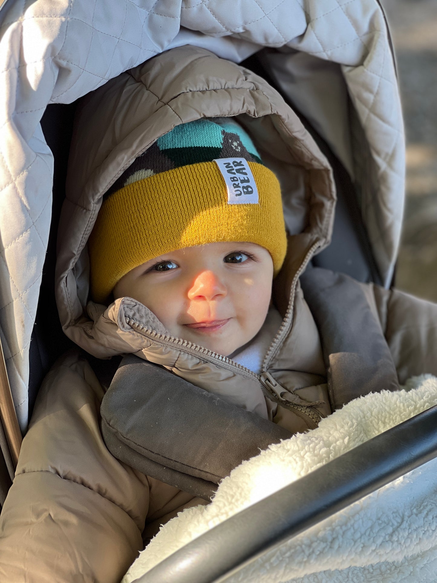 Matching Adult & Child Bear Hat Set