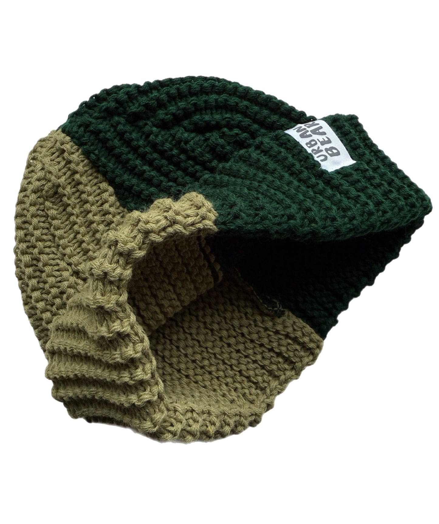 Half & Half Chunky Beanie