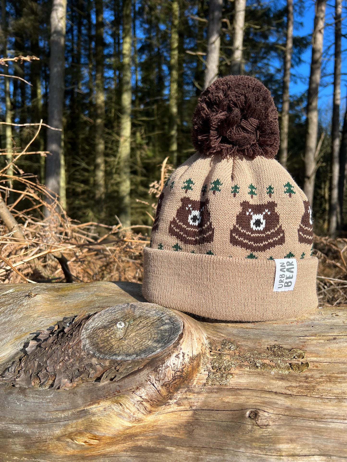 Chunky Bear Bobble Hat